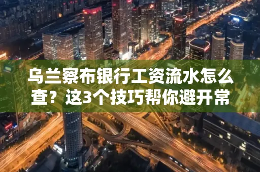 乌兰察布银行工资流水怎么查?这3个技巧帮你避开常见坑