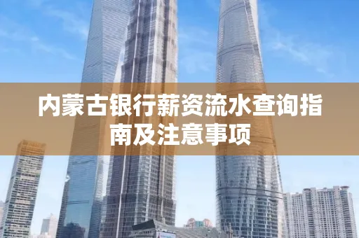 内蒙古银行薪资流水查询指南及注意事项