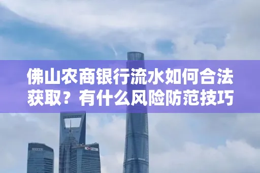 佛山农商银行流水如何合法获取？有什么风险防范技巧？