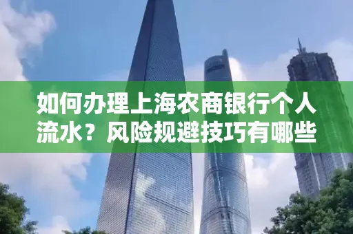 如何办理上海农商银行个人流水?风险规避技巧有哪些?
