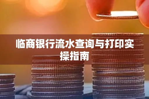 临商银行流水查询与打印实操指南