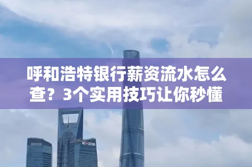 呼和浩特银行薪资流水怎么查?3个实用技巧让你秒懂