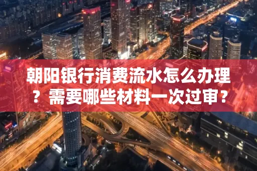 朝阳银行消费流水怎么办理?需要哪些材料一次过审?