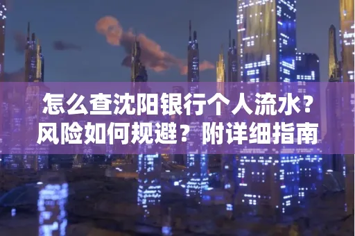 怎么查沈阳银行个人流水?风险如何规避?附详细指南