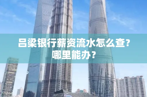 吕梁银行薪资流水怎么查?哪里能办?