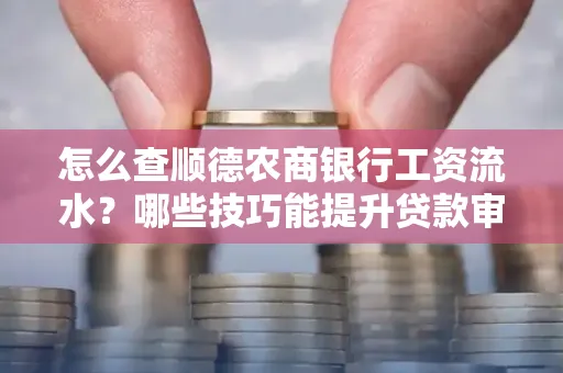 怎么查顺德农商银行工资流水?哪些技巧能提升贷款审核成功率?