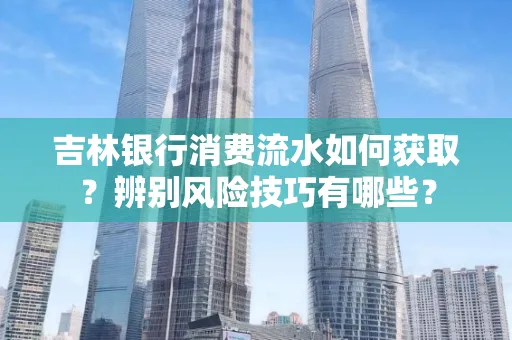 吉林银行消费流水如何获取?辨别风险技巧有哪些?