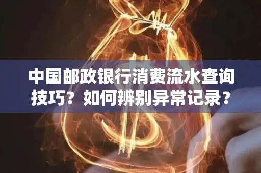 中国邮政银行消费流水查询技巧?如何辨别异常记录?