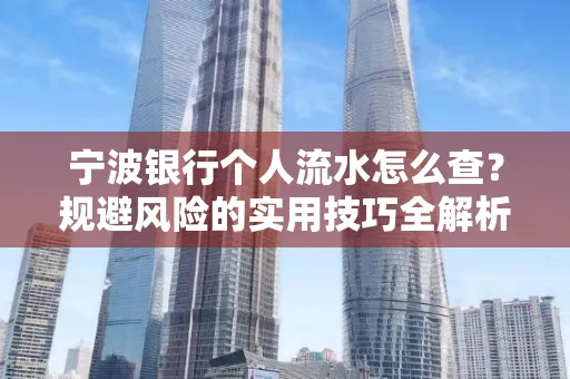 宁波银行个人流水怎么查?规避风险的实用技巧全解析
