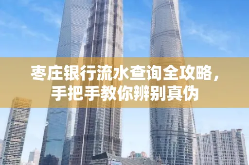 枣庄银行流水查询全攻略,手把手教你辨别真伪