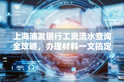 上海浦发银行工资流水查询全攻略,办理材料一文搞定
