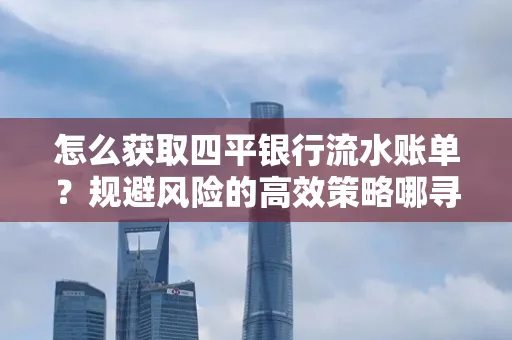 怎么获取四平银行流水账单?规避风险的高效策略哪寻?